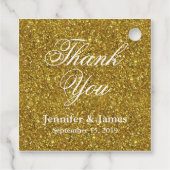 結婚サンキューグリッター金ゴールド フェイバータグ (裏面)