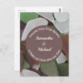 結婚サンキューシーグラスビーチ式 ポストカード (正面/裏面)