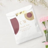 結婚サンキューピンク金ゴールドギフトGoody フェイバーバッグ (封をした状態)