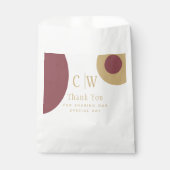 結婚サンキューピンク金ゴールドギフトGoody フェイバーバッグ (正面)