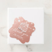 結婚サンキューメイソンJAR文字列ライトバラ金ゴールド フェイバータグ (インサイチュ)