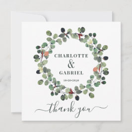 結婚サンキューユーカリ サンキューカード