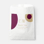 結婚サンキューワインベリーグリーン金ゴールドギフトグッズ フェイバーバッグ (正面)