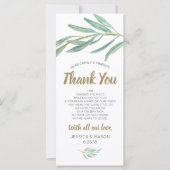 結婚サンキュー座席表素朴- Greenery (正面)