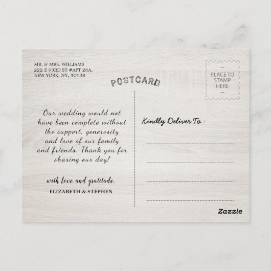 結婚サンフラワーの木の光をレース素朴サンフラワー ポストカード (裏面)