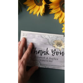 結婚サンフラワーの木の光をレース素朴サンフラワー ポストカード