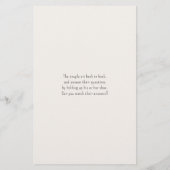 結婚シューゲームの質問紙素朴 (裏面)