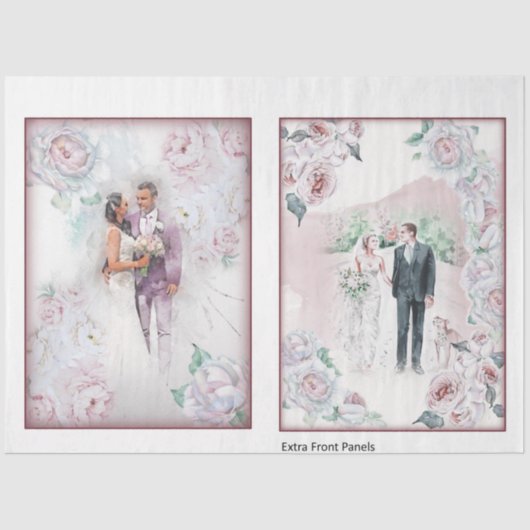 結婚シリーズデザイン1 薄葉紙 (正面)