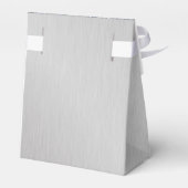 結婚シルバーグリッターパーソナライズされた フェイバーボックス (裏面サイド)