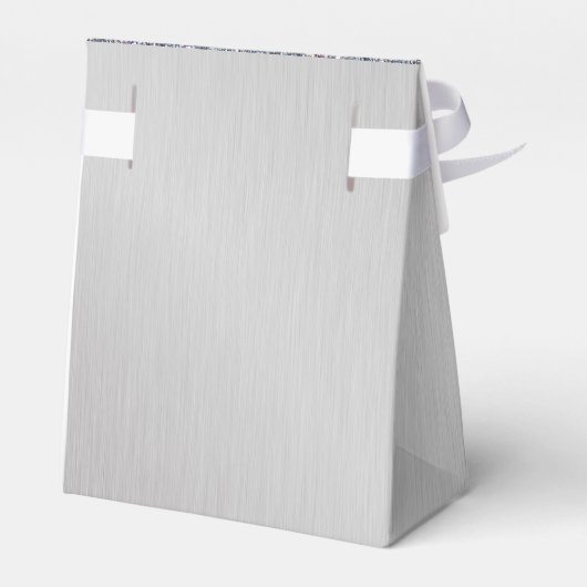 結婚シルバーグリッターパーソナライズされた フェイバーボックス (裏面サイド)