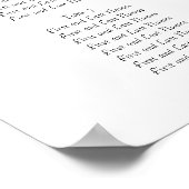 結婚シーティングチャート平和への希望ラブデスティニー ポスター (角)