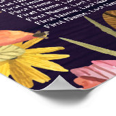 結婚シーティングチャート紅葉カボチャ ポスター (角)