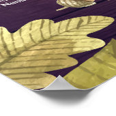 結婚シーティングチャート紅葉カボチャ ポスター (角)