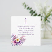 結婚シーティングチャート – 水彩島ロマンス 招待状 (スタンド正面)