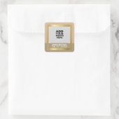 結婚シール/カップル名写真 スクエアシール (バッグ)