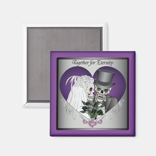 結婚スカル マグネット (正面/裏面)