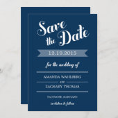 結婚スタイリッシュ式を思い出す日付カードを保存 セーブザデート (正面/裏面)