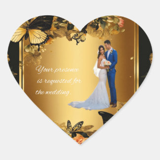 結婚ステッカー ハートシール