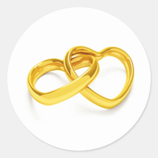 結婚ステッカー ラウンドシール