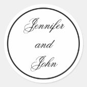 結婚ステッカー, 円形結婚ステッカー ラウンドシール (正面)
