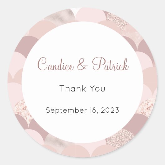 結婚ステッカー, 結婚ラベル, スクリプトラブ  ラウンドシール (正面)