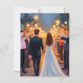 結婚スパークラー | 結婚式お祝いカード (正面)