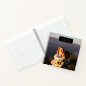 結婚スモダンミニマルスタイリッシュブラックゲスト ノートブック (内部)