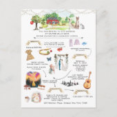 結婚ズウィークエンドアシュトンヒルズ観光招待状 インビテーションポストカード (正面)