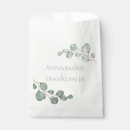 結婚ズエレガントキャンディクラシックータイポグラフィ フェイバーバッグ (正面)