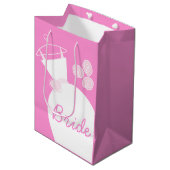 結婚ズガウンピンクブライド抱き枕中 ミディアムペーパーバッグ (正面アングル)