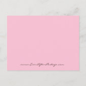 結婚ズガウンブライダルシャワー招待状 インビテーションポストカード (裏面)