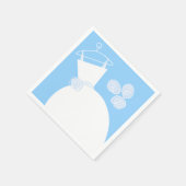 結婚ズガウンブルーブライダルシャワー スタンダードカクテルナプキン (角)