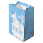 結婚ズガウンブルーブライド抱き枕中 ミディアムペーパーバッグ (裏面アングル)