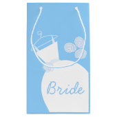 結婚ズガウンブルーブライド スモールペーパーバッグ (裏面)