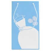 結婚ズガウンブルー抱き枕小 スモールペーパーバッグ (裏面)