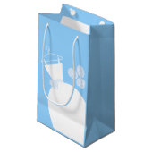 結婚ズガウンブルー抱き枕小 スモールペーパーバッグ (正面アングル)