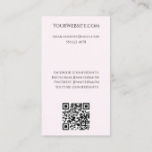 結婚ズケーキベーカリーピエレガントンクカスタムQRコード 名刺 (裏面)