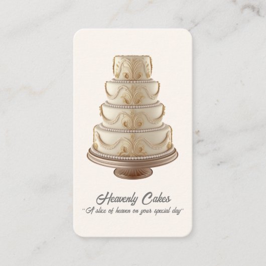 結婚ズケーキ 名刺 (正面)