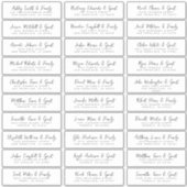 結婚ズゲストネーム&アドレシンプルスモダンシック シール (正面)