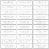 結婚ズゲストネーム&アドレモダンスシシンプルック シール (正面)