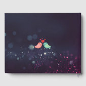 結婚ズゲストブックシックフローラパープルスパークルライト ゲストブック (裏面)