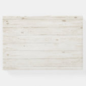 結婚ズゲストブックシック金ゴールドパイナップルズ素朴ウッド ゲストブック (裏面)