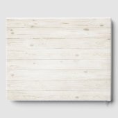 結婚ズゲストブックシック金ゴールドパイナップルズ素朴ウッド ゲストブック (裏面)