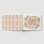 結婚ズゲストブックニュートラルズコットンピーチ葉ズ ゲストブック (全面)