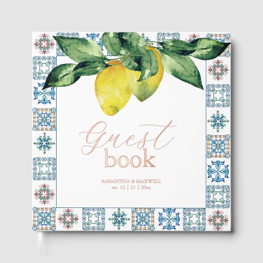結婚ズゲストブックレモン&ボタニカルズ ゲストブック (正面)