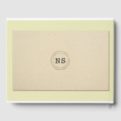 結婚ズゲストブック作家ラ素朴イブラリー ゲストブック (裏面)