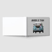 結婚ズゲストブック「たった今結婚しました車」カスタム ゲストブック (全面)