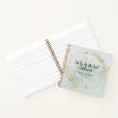 結婚ズゲストブック – グリーンリーボタニカル金ゴールド ノートブック (内部)