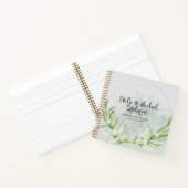 結婚ズゲストブック – グリーンリーボタニカル金ゴールド ノートブック (内部)