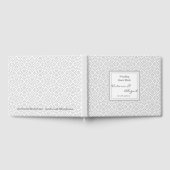 結婚ズゲストブック – ホワイト&グレーデザイン3 ゲストブック (全面)